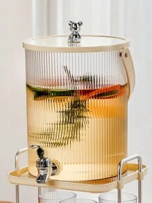 1 pièce Distributeur de boissons en PC robuste avec robinet - Distributeur de boissons transparent résistant à la chaleur pour les fêtes, les mariages et les boissons d'été, groupe d'âge idéal de 14 ans et plus pour une utilisation domestique et en cuisine, cadeau parfait, seau à glaçons/seau rafraîchisseur de boissons, décoration de fête, anniversaire, pour l'extérieur, le camping