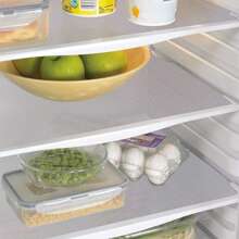 6 Rolls/Pack (3 Rolls Each In White And Gray) Anti-Slip Mats Moisture-Proof Mats Convex Dot Pattern Diamond Pattern White, Gray And Transparent Optional EVA Can Be Cut Cabinet Mats Drawer Mats Refrigerator Mats Placemats Moisture-Proof, Waterproof, Oil-Proof And Dust-Proof Shoe Cabinet Wardrobe Mats