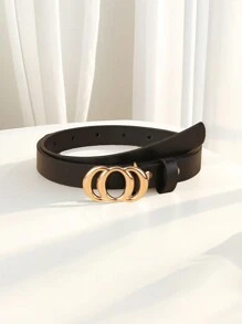 1 pièce Nouvelle ceinture fine pour enfants, ceinture de pantalon en PU de haute qualité comme décoration pour jeans et robes