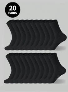5 Paar/10 Paar/15 Paar/20 Paar dicke Herren Winter Socken, modisch, lässig, bequem, atmungsaktiv, geruchshemmend, für Outdoor Sport, Laufen, Fitness, Kompressions Kniestrümpfe, Business Lässig Urlaub schwarze Röhrensocken