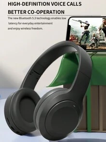 M5无线蓝牙耳机，可折叠设计，户外运动游戏耳机，超长待机，带麦克风，入耳式，降噪