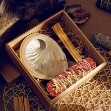 Premium 4"/10cm Long Dragon Blood Sage Set, Hand Tied Dragon Blood Smudge Kit For Powerful Purification, Amulets, Smoke Removal - Multicolor - View 2