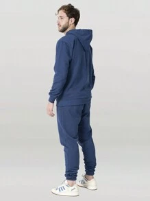 Debex Men Two-piece Outfits - Màu xanh hải quân - Xem 2