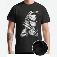 Predator Classic Fun Men's Short Sleeved Personalized Comfortable Pattern T-Shirt Series Shirt - màu đen - Xem 1