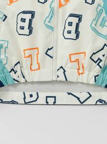 Balabala Boys' Hooded Softshell Jacket, Outdoor Spring Outerwear - White Tone - View 6