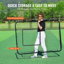 Baseball And Softball Rebound Net, 2 In 1 Left And Right Pitch Trainer, 3 Way Baseball PitchBack Baseball Pitch Rebound Trainer Nest, Rebound Net For Fielding/Throwing Practice 4&5 Adjustable Angles - 4 Adjustable Angles 4 X 6 Feet - View 6
