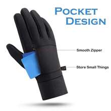 Winter Thermal Gloves For Men And Women, Windproof And Non-Slip Gloves, Warm Touch Screen Gloves For Outdoor Running, Cycling, Driving