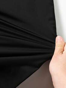 (Spring/Summer) Plus Size Men's Workout Shorts, Lightweight Breathable Woven Running & Fitness Shorts, Large & Extra Large - Black - View 4