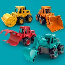 Construction Toy Vehicles Suitable For 3+ Year Old Boys & Girls, Friction Powered Engineering Truck Toys, Includes Truck, Excavator, Bulldozer, Roller,Truck,Toy Trucks,Excavator,Back To School - Multicolor - View 18