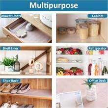 6 Rolls/Pack (3 Rolls Each In White And Gray) Anti-Slip Mats Moisture-Proof Mats Convex Dot Pattern Diamond Pattern White, Gray And Transparent Optional EVA Can Be Cut Cabinet Mats Drawer Mats Refrigerator Mats Placemats Moisture-Proof, Waterproof, Oil-Proof And Dust-Proof Shoe Cabinet Wardrobe Mats