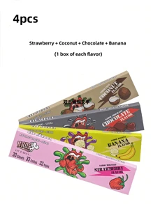 1pc 33pcs/Box Of Fruit Flavored Smoking Paper, Handmade Cigarette Paper, Aromatic Smoking Paper, Smoking Accessories, An Excellent Gift For Smokers