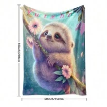 There Are Multiple Sizes To Choose From, One Independent Vacuum Package Featuring A Cute And Adorable Sloth Pattern, Paired With Flannel Blankets, Love, Custom Couples, Personal Art Or Custom Text And Names. It Is The Perfect Gift To Create A Festive Atmosphere And Style