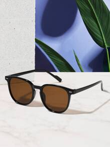 1/2/3 piezas Gafas de mujer con montura cuadrada casual de acrílico de moda en color negro, adecuadas para vacaciones, salidas y atuendos diarios, también para verano, playa, al aire libre y viajes