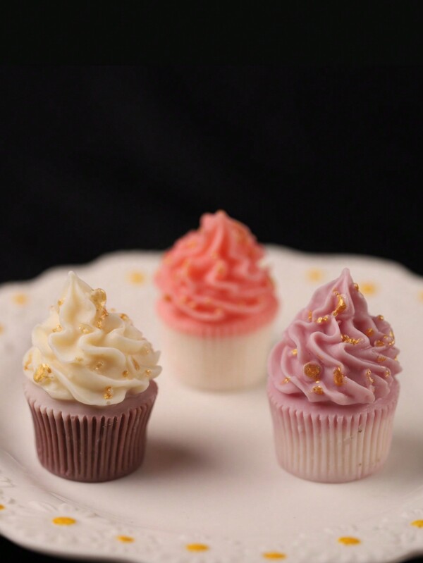 1 pièce Moule en silicone en forme de gâteau à la crème, de dessert, de chocolat fait maison, de savon fait main, de bougie, de mini-cornet de crème glacée