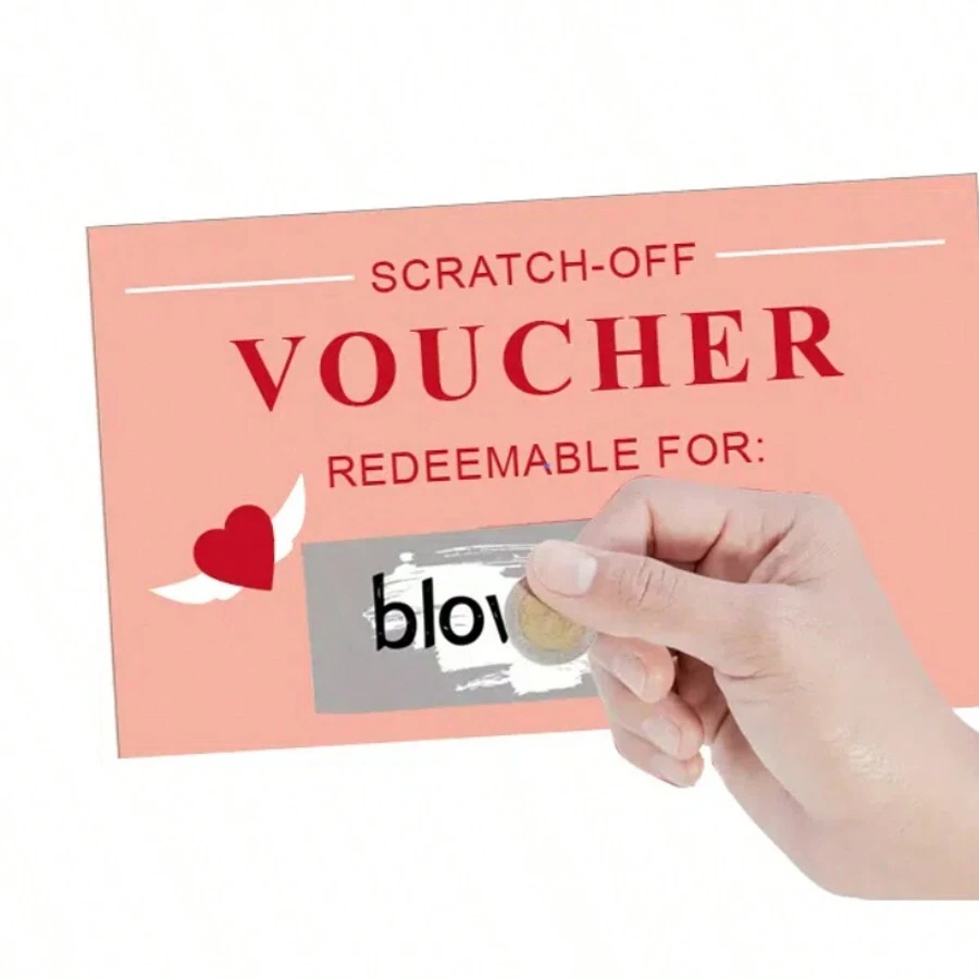 20/30 套刮刮卡、优惠券卡、趣味生日贺卡、贺卡、创意 DIY 礼品卡、派对游戏、节日用品、礼券、母亲节贺卡、情人节贺卡（包括卡片和刮刮层） - 粉色 - 查看 1