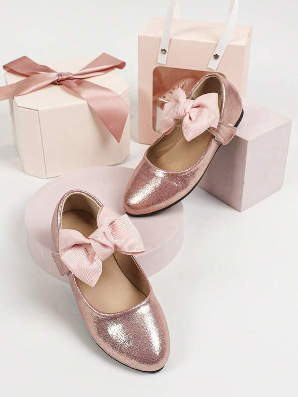 1 Par De Sapatos De Princesa De Bico Para Meninas, Novos Sapatos De Primavera, Adequados Para Uso Diário, Casamento, Festa, Performance, Uso Casual, Sapatos Baixos Mary Jane