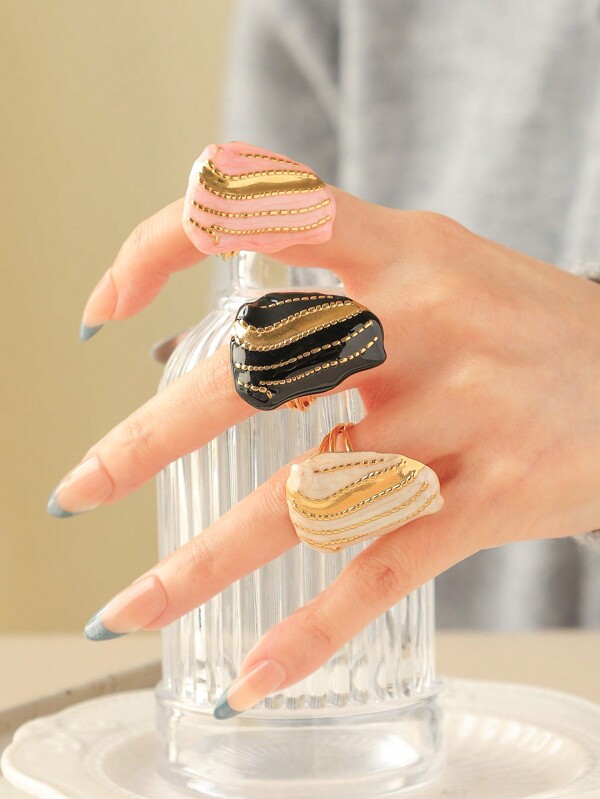 Vintage Edelstahl Mode Retro Design Tropfölschale Ring Set, geeignet für den täglichen Gebrauch von Frauen, Neujahr, Valentinstag, Geschenke für westliche Feste, Freundschafts-Schmuckpartys, Reiseandenken, Mutter, Muttertag, Geschenk