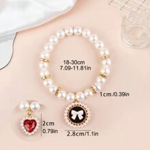1 Piece Cute Pet Pearl Collar Dog Princess Bow Necklace Cat Jewelry Collar Puppy Accessories Dog Chain Chihuahua Wedding Jewelry Stuff - Multicolor - View 4