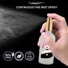 2/1pc 100ml Glass Spray Bottles, 3.4oz, Empty Perfume Spray Bottles, Fine Mist Sprayer
