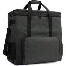 Double-Layer Carrying Case For Computer Tower, Desktop Computer Travel Storage Tote Bag For PC Chassis, Keyboard, Cable And Mouse, Headphone, Bag Only, Black - 1 - View 1
