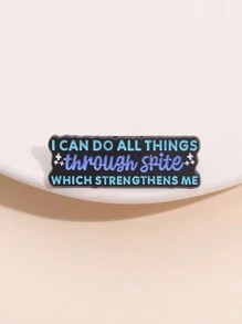 1PC Dark Humor Sarcastic Enamel Pins Custom I Can Do All Things Through Spite Brooches Lapel Badges Funny Jewelry Gift For Friends - Multicolor - View 6