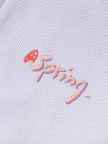 Balabala 女孩連帽刺繡夾克，Artsy春季外套