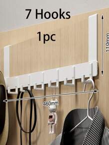 Behind The Door Hook Shelf, No Hole Wall Hooks, Bedroom, Kitchen Door Storage Coat Hooks, Clothes Hanger, Bag Hooks, Kitchen Cabinet Door Hooks, Dormitory Cabinet Door Hooks, Multi-Purpose Hooks For Convenient Storage Behind The Door, Space-Saving And Neatly Organized, Wall Picture Frame, Wall Hooks Self Adhesive, Hooks, Hook, Wall Hooks, Bathroom, Towel Holder, Hooks, Wall Hooks, Hooks, Wall Hook, Door Hanger