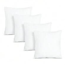 Mercury Textil Relleno de Cojin 2/4/6 Unidades de fibras huecas siliconadas de 100% Poliéster, de Alta recuperación, Super Suave Mullido, Antialérgico,  para Sofá,Cama,Coche. Variedad de Medidas 30x50/40x40/45x45/50x50/60x60/50x70/40x60✅Entrega Gratuita 24/48h a España (Península)✅ Entrega Rápida