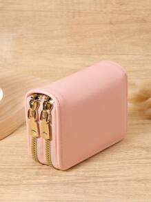 勃艮第包 Charry 红色包 酒红色包 复古双拉链 多功能零钱包 多卡位卡片收纳袋 轻便 马利斯特 时尚 现代 周年纪念 圣诞节 情人节 生日礼物 送给爱人的礼物 送给女孩 送给女士 女包 学校用品 学校 宿舍和返校 卡夹 卡夹 钱包 名片夹 信用卡夹 女士卡夹 女士钱包 迷你钱包 钱包 卡包 - 酒紅色 - 查看 10