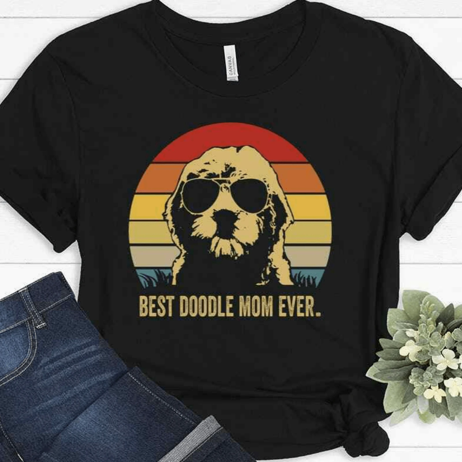 Best Doodle Mom Ever SEND DOODS Doodle Romp Doodle For Women Dog Paw ...
