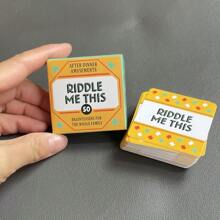 After-Dinner Entertainment - 50 Card Deck, Family Table Game, Paper Material, Quick-Witted And Word Game, Party Game Cards (Mini Version 5*5cm)