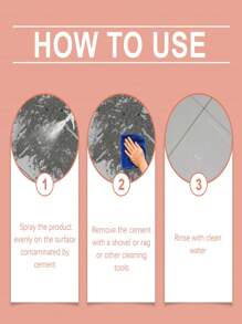 Cement Cleaner Dissolves Ceramic Tiles Cement Ash Concrete Floor Cleaning Cement Cleaner - Multicolor - View 5