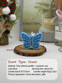 Butterfly Art Creative Scented Candles, Handmade Bean-Wax Scented Candles, Jewelry Photography Background Props, Enhance Home Atmosphere And Decorative Embellishes, Fresh Air, Valentine's Day Gifts, Birthday Gifts Graduation