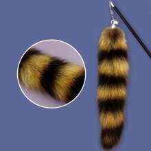 Telescopic Fishing Rod Cat Teaser Toy, Made Of Synthetic Fiber, Interactive Pet Toy To Keep Cats Entertained - Multicolor - View 7