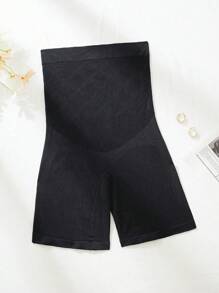 Plus Size Women's Seamless High Waist Slimming Shaping Shorts, Comfortable And Breathable - Black - View 7