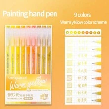Set de stylos de papeterie mignons de 19 couleurs, idéal pour les notes artistiques, la peinture, le dessin, le coloriage, le surlignage, le marquage. Convient pour les journaux et les artisanats DIY pour la rentrée scolaire