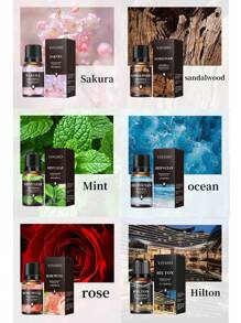 New 10ml Water-Soluble Aromatherapy Essential Oil For Home, Bedroom, Car, Air Freshener, Humidifier. Includes Over 10 Scents Such As Jasmine, Rose, Sandalwood, Lavender, Lemon And More.