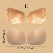 Sujetador autoadhesivo sin espalda para mujer, push-up, invisible, sin tirantes, transpirable y anti-caída, adecuado para vestidos de novia