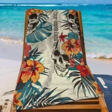Multiple Sizes Are Available For Selection, With A Separate Packaging Featuring Beach Towels With Patterns Of Flowers And Skulls. It Has Strong Water Absorption And Is Lightweight, Making It Perfect For Outdoor Sports Use. This Classic Custom Beach Towel Can Be Customized With Text To Express Desire Or Love, Making It The Perfect Gift For Family And Friends.