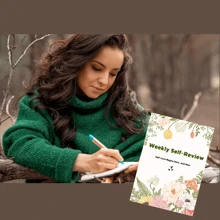 Weekly Reflection Journal - Personal Organizer For Work Progress, Gratitude, And Self-Improvement Tracking - Cultivate Positive Mindset And Achieve Goals - A5 - View 8