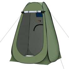 TUKAILAI Camping Toilet Tent Shower Tent Pop Up Changing Tent Privacy Toilet Changing Room Storage Tent Mobile Outdoor WC Tent For Camping & Beach, With Carrying Bag 150 X 150 X 190 Cm - màu xanh lá - Xem 1