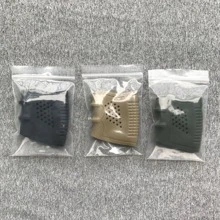 Gummigriff Handschuh Ärmel Schlupf-On belüfteter Griff Griffleiste Pistole Griffe aus Gummi, für G-Serie 17 19 20 21 22 23 25 31 32 34 35 37 38 und andere Pistolen