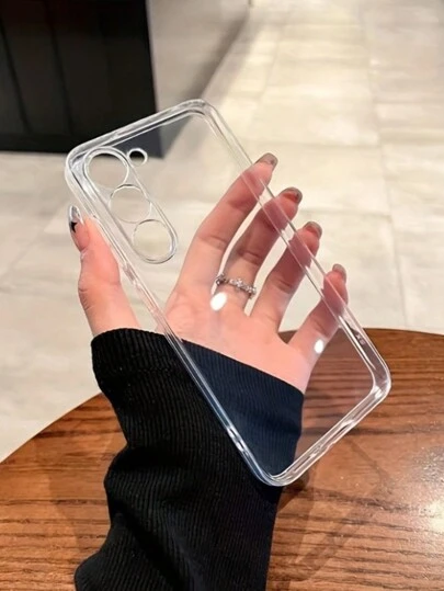 1 st. högperforerat transparent enfärgat förtjockat, fallskyddande telefonskal, kompatibelt med 16/16 Pro/16 Plus/16 Pro Max, 15 Pro Max, Apple P13, P14, P11, P12, XS, XR, 7/8, P 7/8 GES2, A50, A12, A32, A52, A72, A51, A21S, A13, A14, S22 Ultra, S23, A33, A53, S20 FE, Röd 11 Youth, 12 Pro, 12/12X, Note 11, 9A, 9C, Polox3 NFC, Röd 10, Röd 9, Note 9, 12C, Note 11 Pro, Röd 10C, Note 8 Pro, Vattentät, Stötsäker, Reptålig