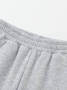 Set de 2 piezas Chaqueta y pantalones casuales con bloque de color para niño pequeño - Gris claro - Ver 9