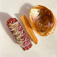 Premium 4"/10cm Long Dragon Blood Sage Set, Hand Tied Dragon Blood Smudge Kit For Powerful Purification, Amulets, Smoke Removal - Multicolor - View 16