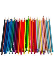 24-36 lápices de colores borrables, colores clásicos pastel y neón para el regreso a clases