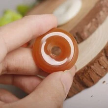 1 件天然石和平结吊坠配件，3 厘米 DIY 和平结吊坠首饰配件