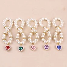 1 Piece Cute Pet Pearl Collar Dog Princess Bow Necklace Cat Jewelry Collar Puppy Accessories Dog Chain Chihuahua Wedding Jewelry Stuff - Multicolor - View 9