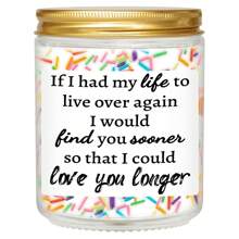 周年纪念、生日、圣诞节礼物，适合他、她、丈夫、男朋友、妻子、女朋友 - 男朋友丈夫礼物、妻子礼物、女朋友礼物 - 丈夫男朋友生日礼物 - 香薰蜡烛 - 彩色 - 查看 46