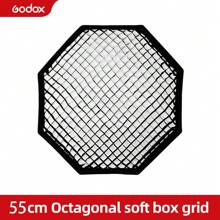 多尺寸多规格钩环安装蜂窝状网格适用于 TRIOPO Godox Ambitful 可折叠柔光箱八角形伞形抛物线柔光箱，仅网格 - 黑色 - 查看 13